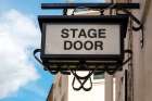 London, England, Great Britain. Stage door in theater district in Soho Art Print
